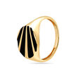 14KT Yellow Gold Bold Stripes Ring,,hi-res view 1
