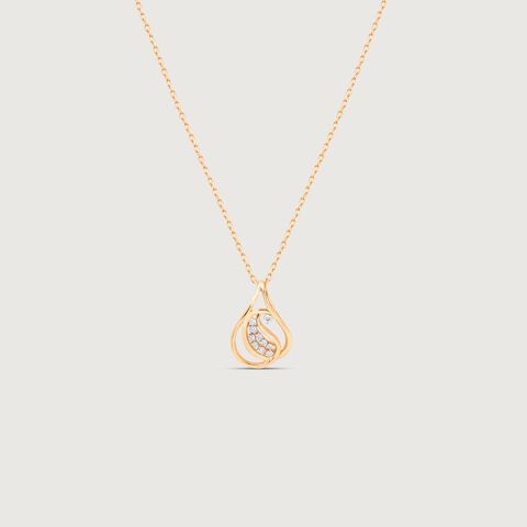Glow Paisley Diamond Pendant