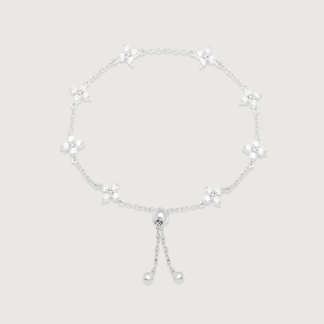 Floral Spark Silver Bracelet,,hi-res image number null