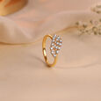 Twinkling Vines Gold & Diamond Finger Ring,,hi-res view 1