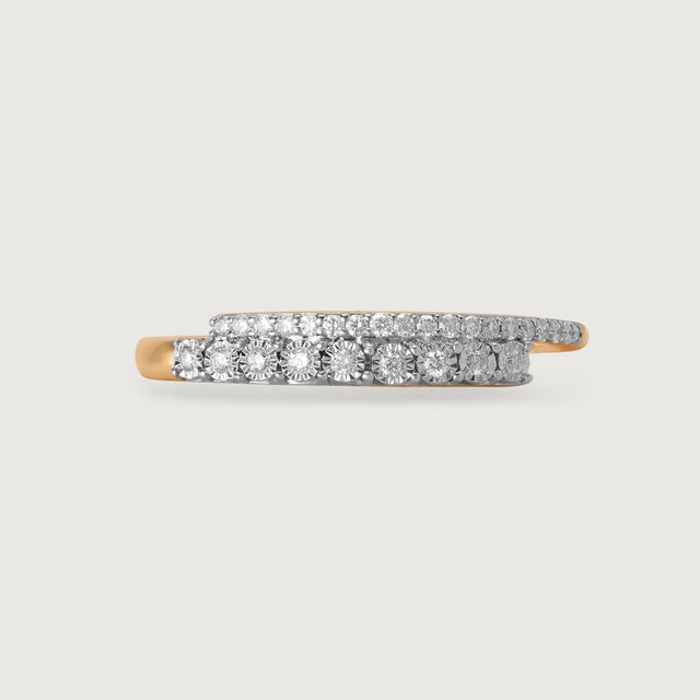 Linear Elegance 14KT Gold & Diamond Ring,,hi-res image number null