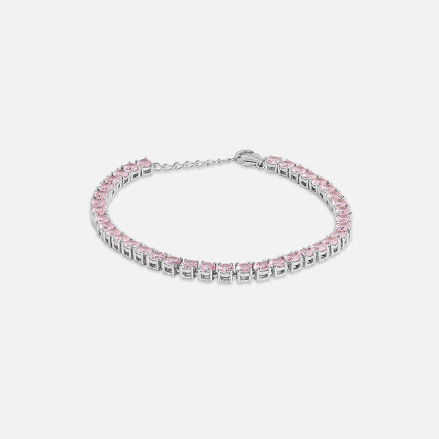 Blush Pink Silver Bracelet,,hi-res image number null