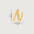 Letter Perfect 'N' Gold Pendant,,hi-res view 5