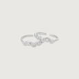 Dainty Gleam Silver Toe Rings,,hi-res view 4