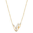14KT Yellow Gold Verdant Majesty Diamond Necklace,,hi-res view 2