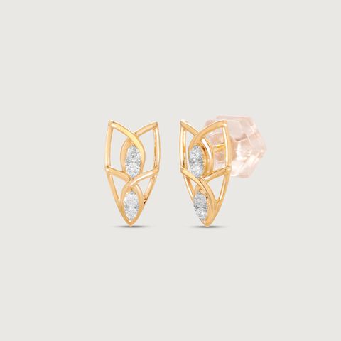 Elegant Marquise Diamond Stud Earrings