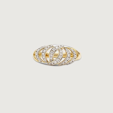 Interwoven Balance Diamond Ring