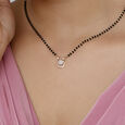 Radiant Sphere Gold and Diamond Mangalsutra,,hi-res view 2