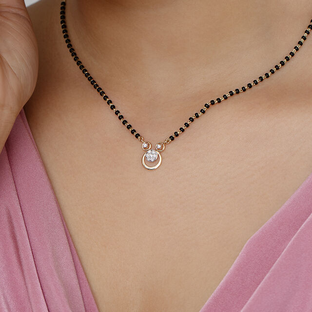 Radiant Sphere Gold and Diamond Mangalsutra,,hi-res image number null