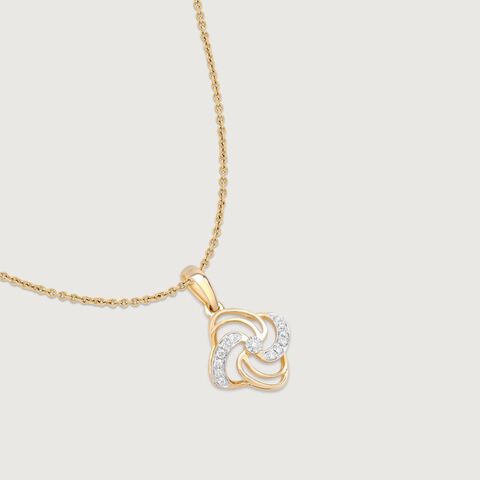 Swirl Pop Diamond Pendant