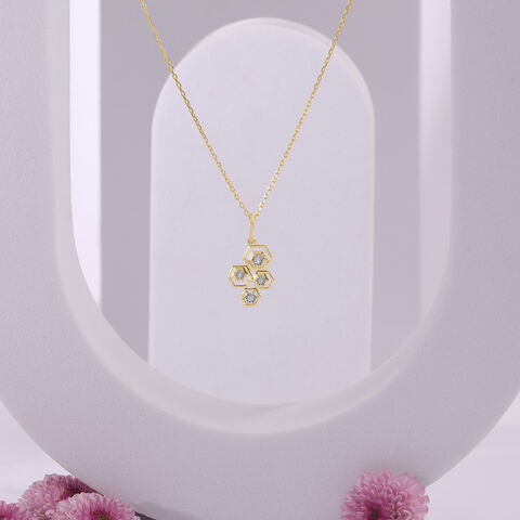 Honeycomb Radiance Diamond Pendant