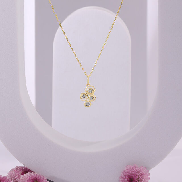Honeycomb Radiance Diamond Pendant,,hi-res image number null