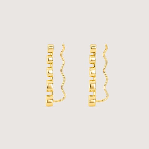 Luminous Cascade Polki Stud Earrings