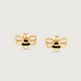 Buddy Bee Gold Stud Earrings,,hi-res view 3