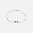 Glamorous Sparkling Silver Anklet,,hi-res view 2