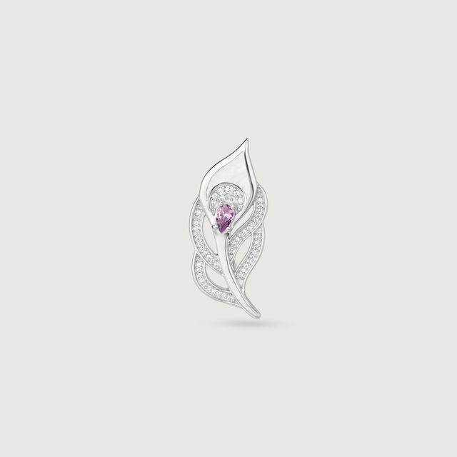 Whimsical Amethyst Silver Brooch,,hi-res image number null