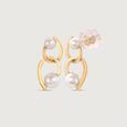 Edgy Chic Pearl Stud Earrings,,hi-res view 4