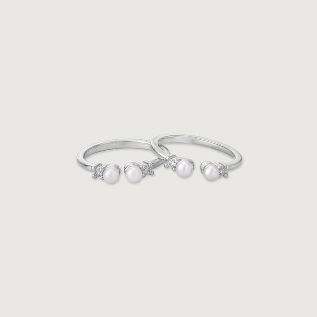 Gleam Duo Silver Toe Ring,,hi-res image number null