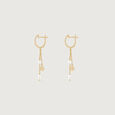 Playful Cascade Pearl Hoop Earrings,,hi-res view 4