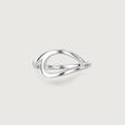 Fluid Minimal Silver Ring,,hi-res view 4
