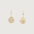Flowing Aura Diamond Drop Earrings,,hi-res view 3