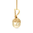 14KT Yellow Gold Captured Pearl Pendant,,hi-res view 2