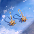 Twinkling Starscape 14KT Hoop Earrings,,hi-res view 1