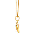 14KT Yellow Gold Graceful Contours Diamond Pendant,,hi-res view 5