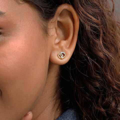 Radiant Embrace Diamond Stud Earrings