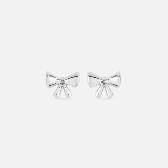 Sweet Bow Sterling Silver Studs Earrings,,hi-res image number null
