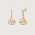 Royal Bloom Diamond Jhumka,,hi-res view 4