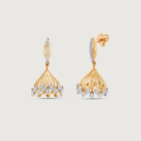 Royal Bloom Diamond Jhumka