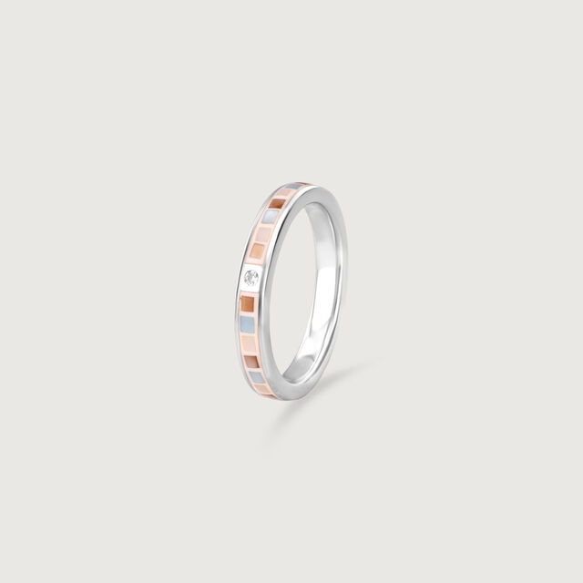 Soft Contemporary Mother of Pearl Silver Ring,,hi-res image number null