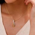 Lustrous Line Diamond Necklace,,hi-res view 2