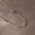 Flight of Elegance 14 Kt Gold and Diamond Mangalsutra,,hi-res view 1