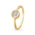14KT Yellow Gold Diamond Finger Ring,,hi-res view 1