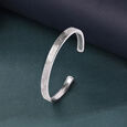 Geometric Pattern Silver Kada,,hi-res view 1