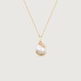 Lotus Bud Pearl Pendant,,hi-res view 3