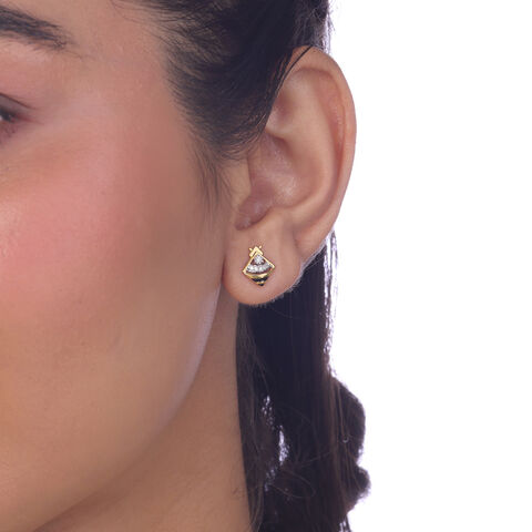 Bee Bold Diamond Stud Earrings