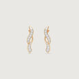 Flowing Whisper Diamond Stud Earrings,,hi-res view 1