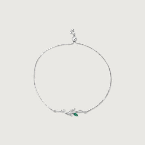 Graceful Vine Silver Bracelet