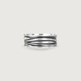 Fluid Wave Silver Ring,,hi-res view 4