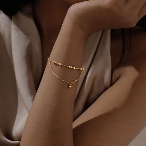 Delicate Rhythm Gold Bracelet