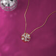 Classic Retro Gold & Diamond Pendant,,hi-res view 1