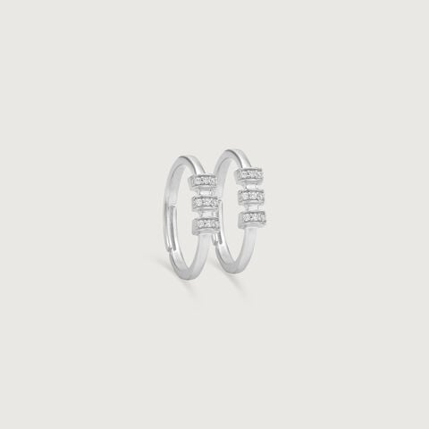 Radiant Spark Silver Toe Rings