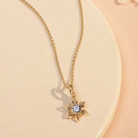 Whimsy Daisy Diamond Pendant