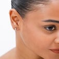 14KT Yellow Gold Hill Top Harmony Diamond Stud Earrings,,hi-res view 3