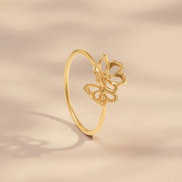 Flutter Bloom Gold Ring,,hi-res image number null