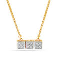14KT Yellow Gold Ethereal Flow Diamond Necklace,,hi-res view 3