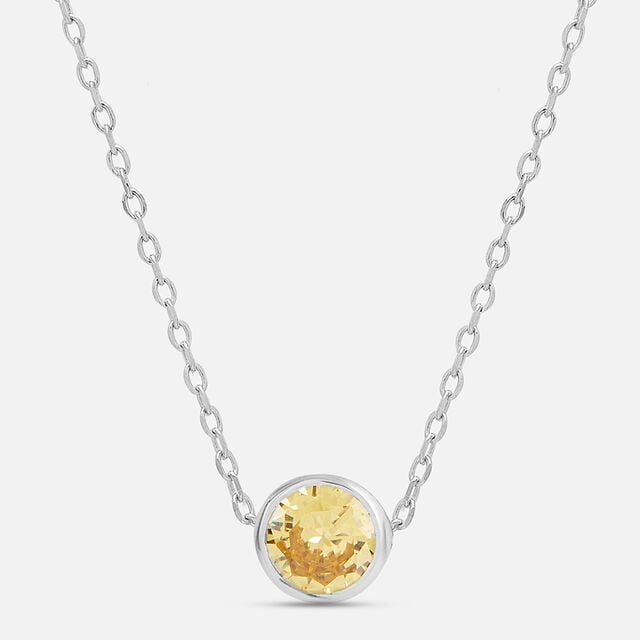 Sunny Citrine Silver Necklace,,hi-res image number null